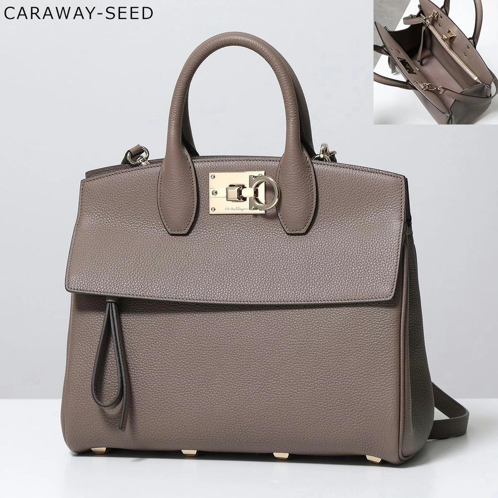 Salvatore Ferragamo STUDIO BAG Handbag Shoulder Gancini